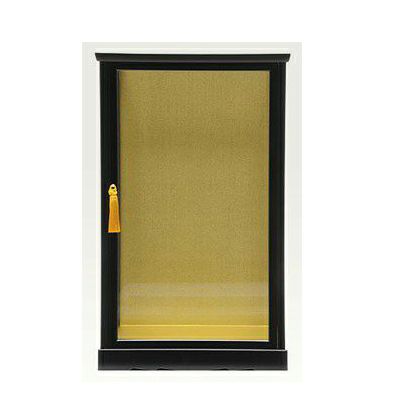 日本人形用15号黒立 戸付きガラスケース モダン かわいい 人気 おしゃれ