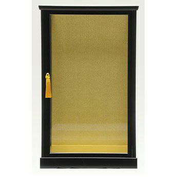 日本人形用18号黒立 戸付きガラスケース モダン かわいい 人気 おしゃれ