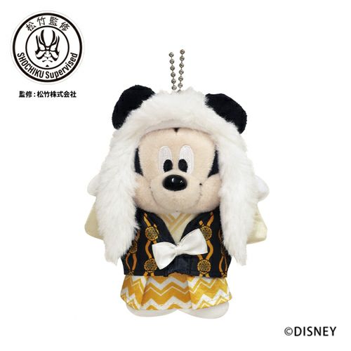 ミッキー連獅子　マスコット　親獅子の精（白） モダン かわいい 人気 おしゃれ