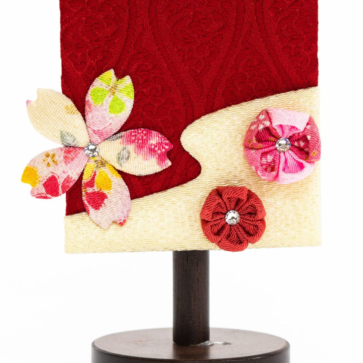 【雛人形】名前旗 桜摘み 赤(特小) モダン かわいい 人気 おしゃれ