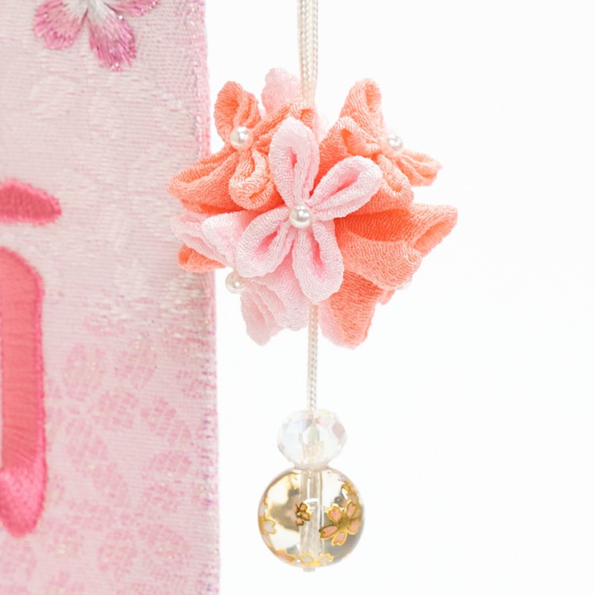 【雛人形】名前旗 親子うさぎ(桃摘み鞠飾り)(特小) モダン かわいい 人気 おしゃれ