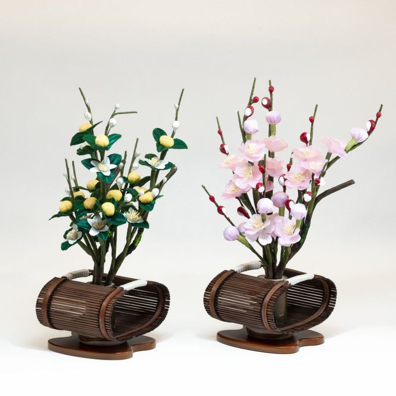【雛人形】桜橘 すだれ井垣 モダン かわいい 人気 おしゃれ