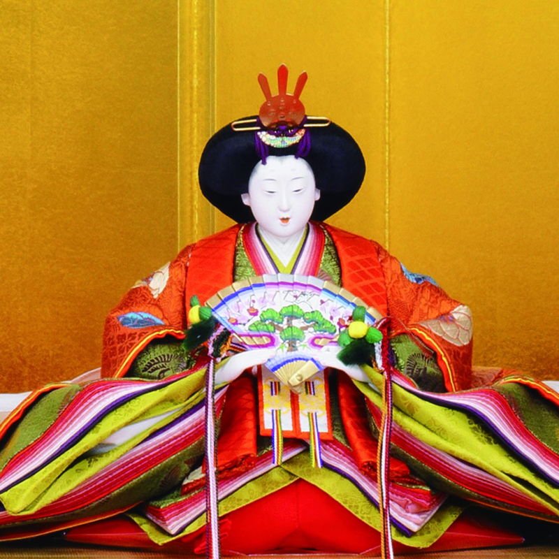 【雛人形】京七番親王飾り　京雛　大橋弌峰作 モダン かわいい 人気 おしゃれ