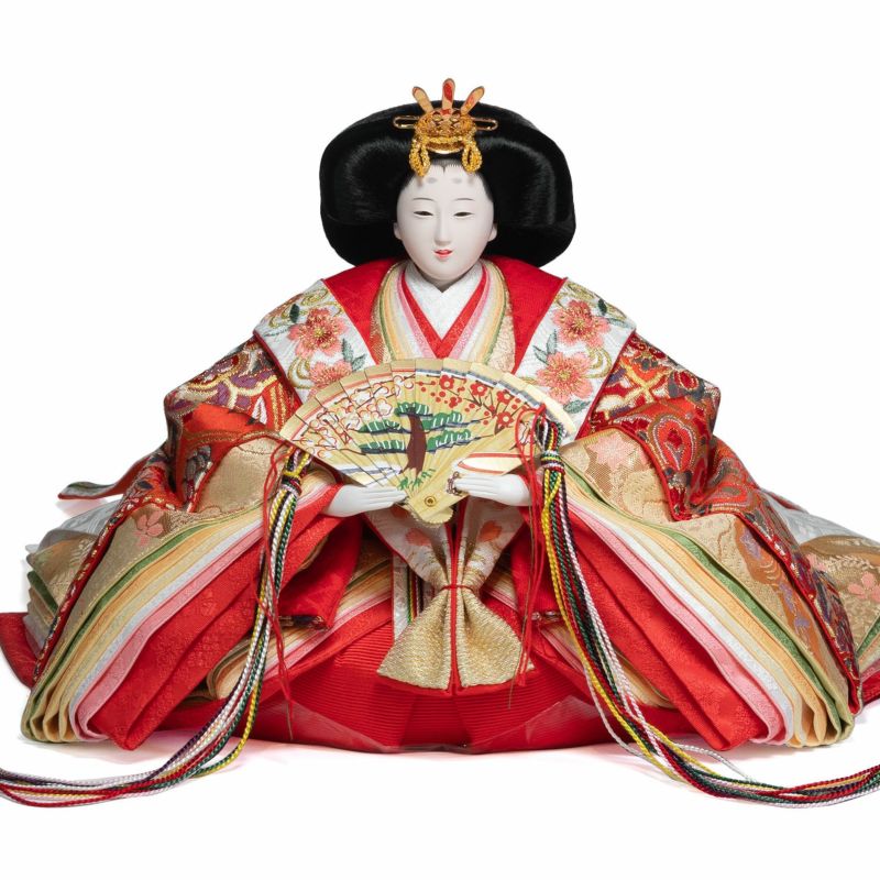 【雛人形】十番親王小三五官女五人飾り モダン かわいい 人気 おしゃれ