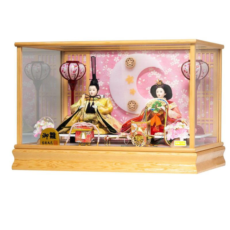 【雛人形】ケース入り小三五親王飾り コンパクト モダン かわいい 人気 おしゃれ