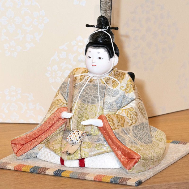 【雛人形】木目込親王飾り 小雪　幸一光作 モダン かわいい 人気 おしゃれ