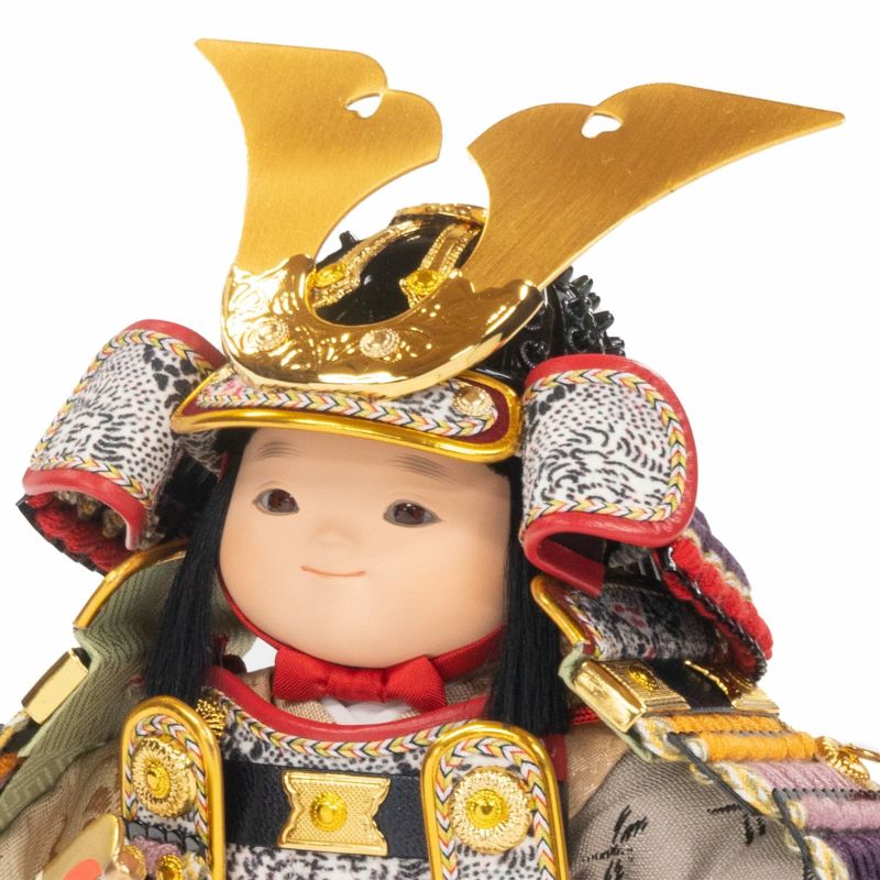 【五月人形】鎧着大将収納箱飾り 「光」 幸一光作 モダン かわいい 人気 おしゃれ