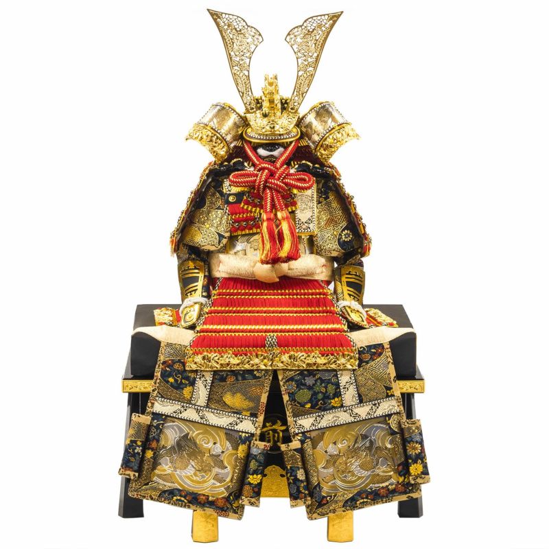 【五月人形】飛龍大鎧8号高床台飾り モダン かわいい 人気 おしゃれ