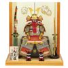 【五月人形】正絹紅匂縅 鎧７号床飾り 雄山作 モダン かわいい 人気 おしゃれ