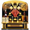 【五月人形】正絹赤絲縅 飛龍之兜13号高床台飾り モダン かわいい 人気 おしゃれ