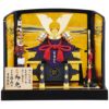 【五月人形】正絹赤絲縅 兜10号床飾り 雄山作 モダン かわいい 人気 おしゃれ