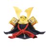 【五月人形】正絹赤絲縅 兜8号収納箱飾り 雄山作 モダン かわいい 人気 おしゃれ