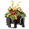 【五月人形】正絹白紺段縅 兜9号床飾り 玉鳳作 モダン かわいい 人気 おしゃれ