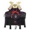 【五月人形】正絹萌黄裾濃縅　和紙小札１/３兜床飾り 加藤鞆美作 モダン かわいい 人気 おしゃれ
