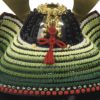 【五月人形】正絹萌黄裾濃縅　和紙小札１/３兜床飾り 加藤鞆美作 モダン かわいい 人気 おしゃれ