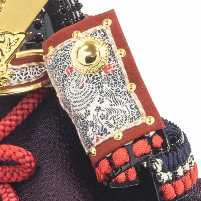 【五月人形】正絹紺裾濃縅 和紙小札1/4兜床飾り 加藤鞆美作 モダン かわいい 人気 おしゃれ