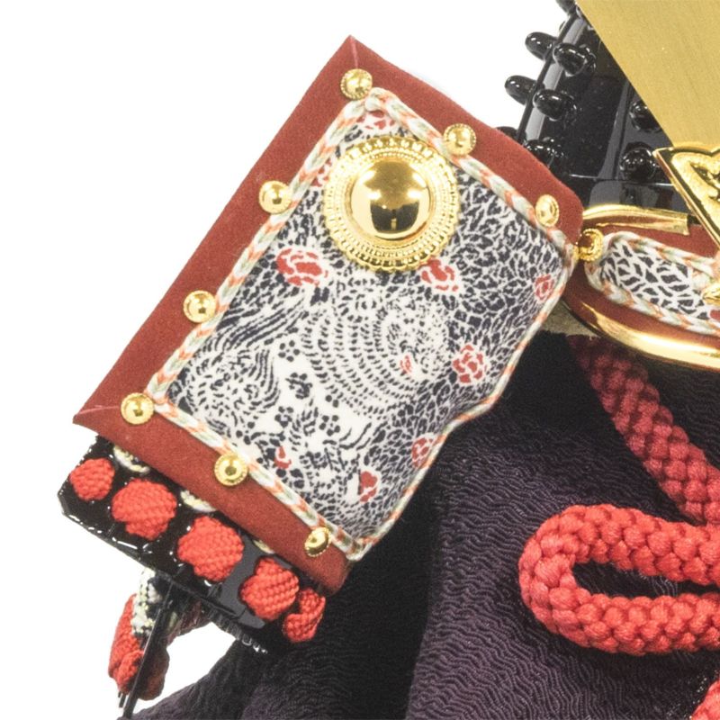 【五月人形】正絹紺裾濃縅 和紙小札1/4兜床飾り 加藤鞆美作 モダン かわいい 人気 おしゃれ