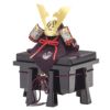【五月人形】正絹紺裾濃縅 和紙小札1/4兜床飾り 加藤鞆美作 モダン かわいい 人気 おしゃれ