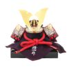 【五月人形】正絹赤絲縅 和紙小札1/4兜収納箱飾り 小柴鑚穂作 コンパクト モダン かわいい 人気 おしゃれ