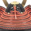 【五月人形】正絹赤絲縅 和紙小札1/3兜床飾り 小柴鑚穂作 モダン かわいい 人気 おしゃれ