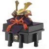 【五月人形】正絹赤絲縅 和紙小札5号兜飾り 大越保広作 モダン かわいい 人気 おしゃれ