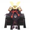 【五月人形】正絹紫裾濃縅 和紙小札1/4兜床飾り 加藤鞆美作 モダン かわいい 人気 おしゃれ
