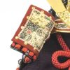 【五月人形】正絹紫裾濃縅 和紙小札1/4兜床飾り 加藤鞆美作 モダン かわいい 人気 おしゃれ