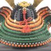 【五月人形】正絹萌黄肩橙縅　和紙小札1/4兜床飾り 加藤義駿作 モダン かわいい 人気 おしゃれ