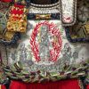 【五月人形】正絹赤絲縅 兜純金箔押鎧10号床飾り 平安一水作 モダン かわいい 人気 おしゃれ