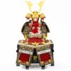 【五月人形】正絹茜絲縅 鎧5号床飾り 雄山作 モダン かわいい 人気 おしゃれ