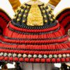 【五月人形】正絹茜絲縅 鎧5号床飾り 雄山作 モダン かわいい 人気 おしゃれ