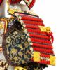 【五月人形】正絹茜絲縅 鎧5号床飾り 雄山作 モダン かわいい 人気 おしゃれ