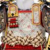 【五月人形】正絹茜絲縅 鎧5号床飾り 雄山作 モダン かわいい 人気 おしゃれ