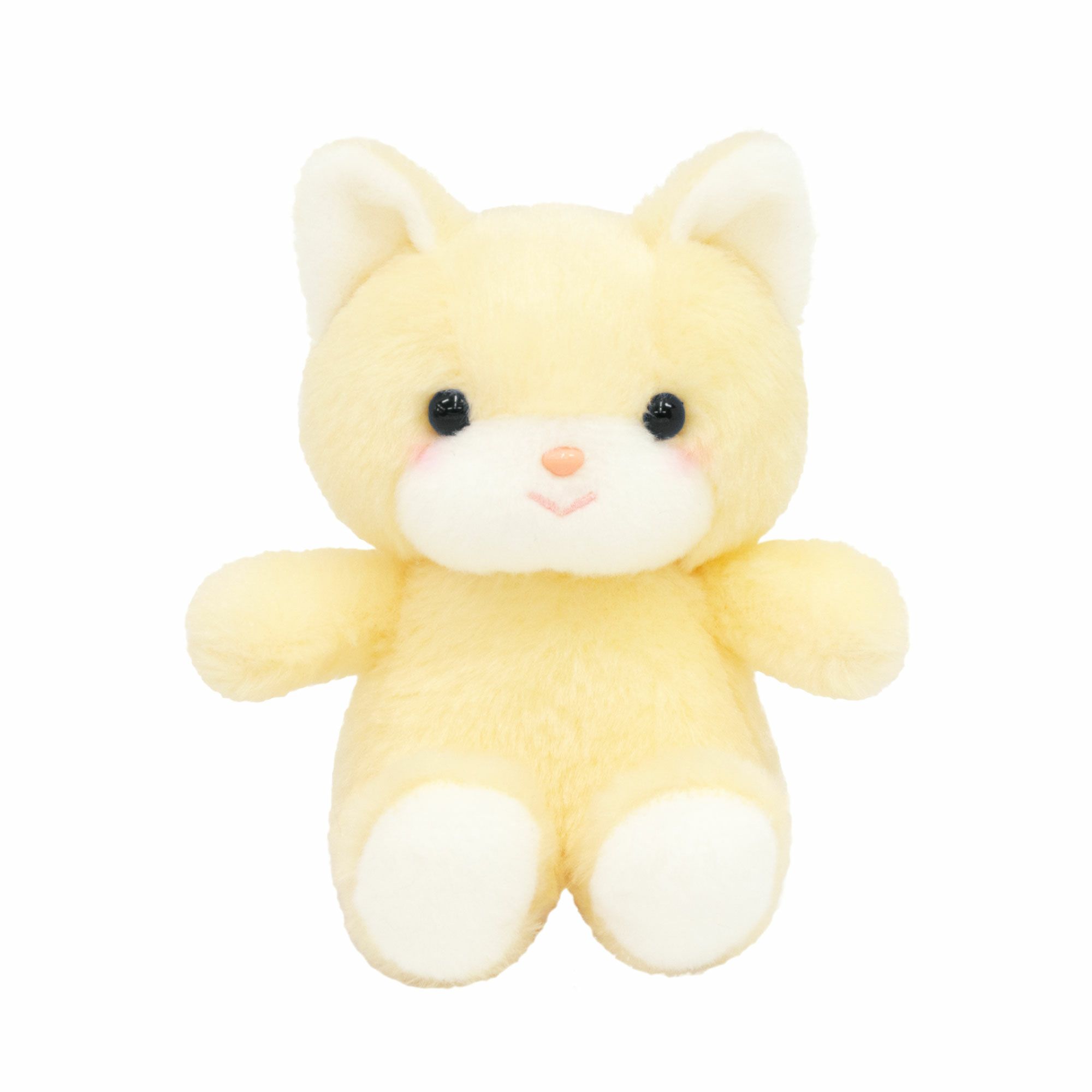 レトロぬいぐるみこれくしょんmini クリーミーねこ(イエロー) | 雛人形