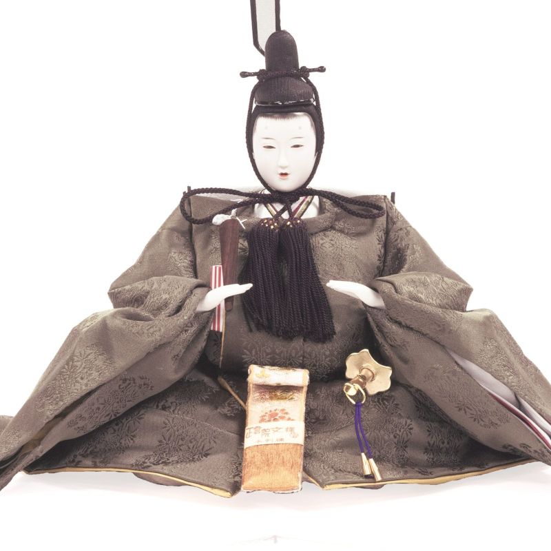 親王飾り　京9番 雛人形 京九番 親王飾り 黄櫨染御袍 即位礼正殿の儀 徳印 大橋弌峰