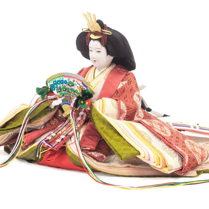 親王飾り　京9番 雛人形 京九番 親王飾り 黄櫨染御袍 即位礼正殿の儀 徳印 大橋弌峰