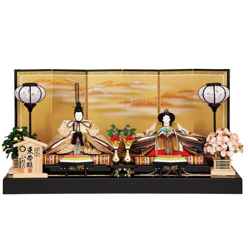 302】お値下げ！雛人形☆親王飾☆平安桂甫作☆ 302】お値下げ！雛人形