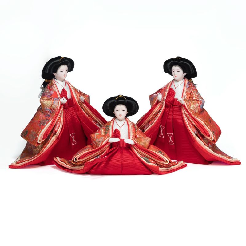 雛人形】三五親王小芥子官女五人飾り 花ひいな | 雛人形（ひな人形