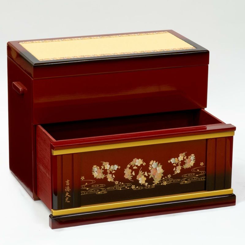 雛人形】小三五親王小芥子官女五人収納箱飾り 花ひいな 春彩 | 雛人形