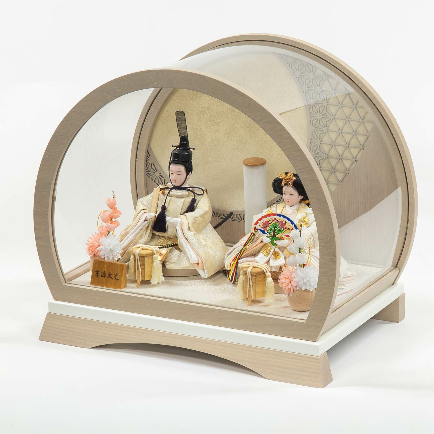 雛人形】ケース入り芥子親王飾り 丸型ケース| 雛人形（ひな人形）・五