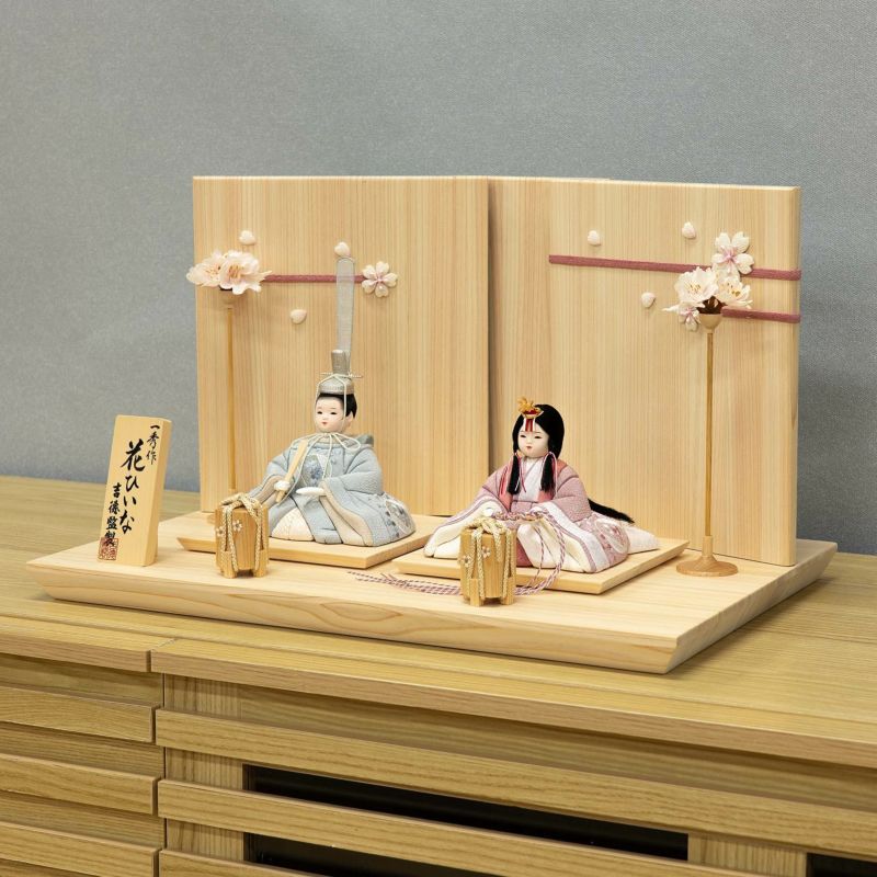 雛人形】木目込親王飾り 一秀作 花ひいな | 雛人形（ひな人形