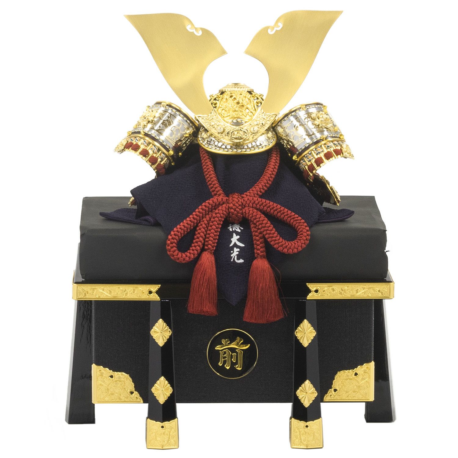 五月人形】正絹赤絲縅 兜10号床飾り 雄山作 | 雛人形（ひな人形）・五