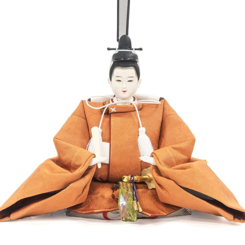 雛人形 寿峰作 雛人形 芥子 寿峰作 黄櫨染（黄）（殿）