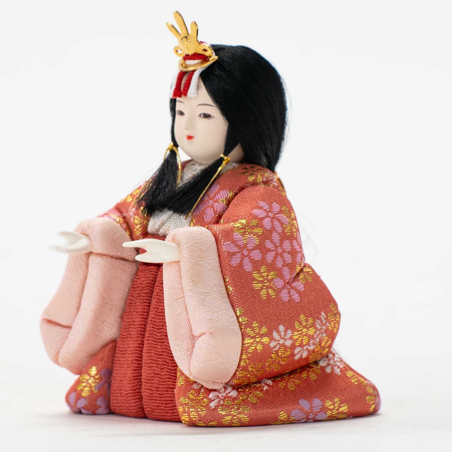 吉徳監制　一秀作　雛人形木目込 雛人形 吉徳大光 一秀作「心」 木目込み人形 親王平飾り(336-752)