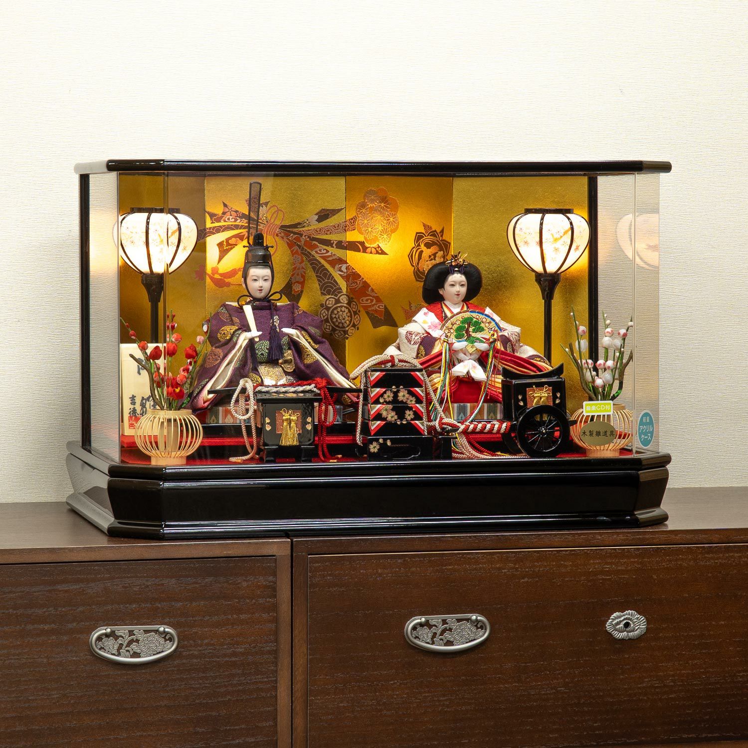 雛人形】ケース入り飾り小三五親王飾り | 雛人形（ひな人形）・五月