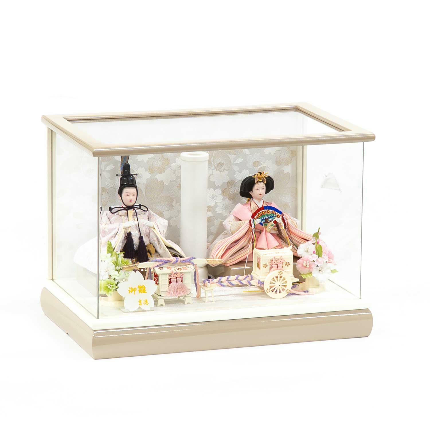 特製 親王飾 ケース入り雛人形 雛人形】ケース入り豆親王飾り | 雛人形（ひな人形）・五月人形の吉徳